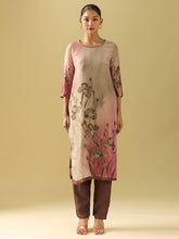 Neck Embroidery Tissue Kurta With Pants & Dupatta